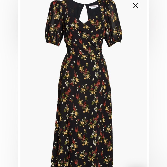 Reformation Wildflower Open Back Side Slit Dress - Picture 4 of 9